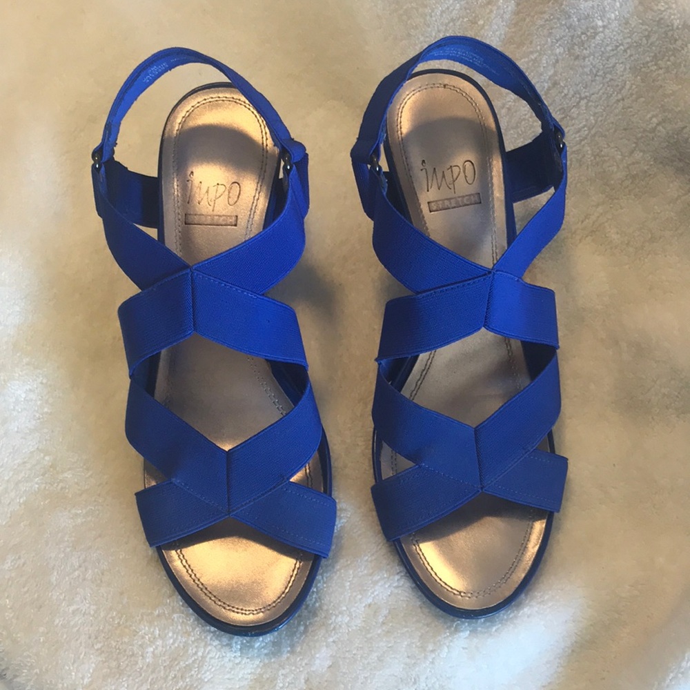 Impo Valorie blue wedges